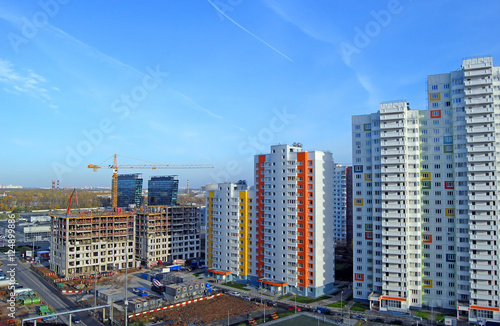 Строительство нового жилого комплекса и новостройки в Химках