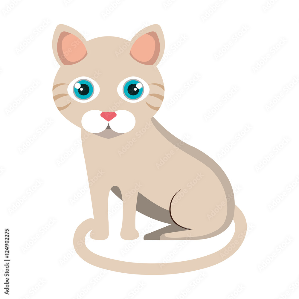 cute cat mascot isolated icon vector illustration design cute cat mascot isolated icon vector illustration design