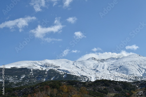 望岳台と雪化粧