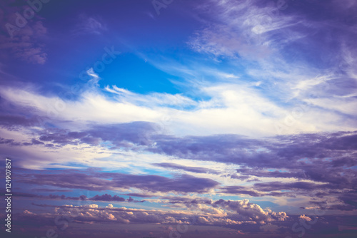 Cloudy sky weather panorama background