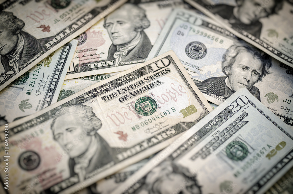 10 and 20 Dollar Bills 10 and 20 Dollar Bills