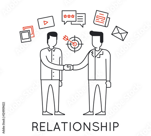 Linear Concept of Business Interaction, Relationship, Discussion and Negotiation For the Continuation of Successful Business