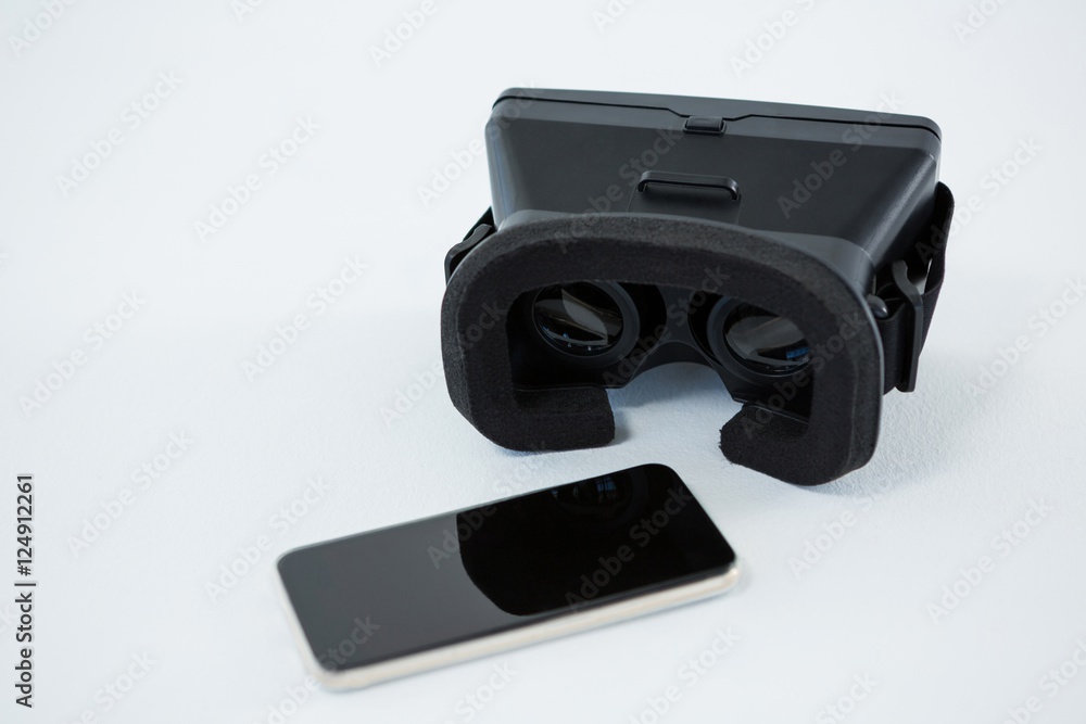 Close-up of virtual reality headset with mobile phone Close-up of virtual reality headset with mobile phone
