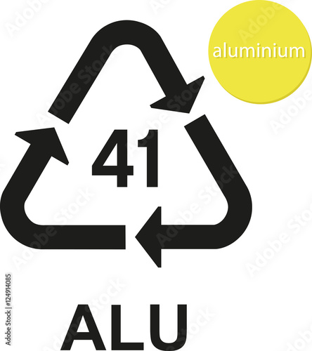 Φωτογραφία ALU aluminium recycling code