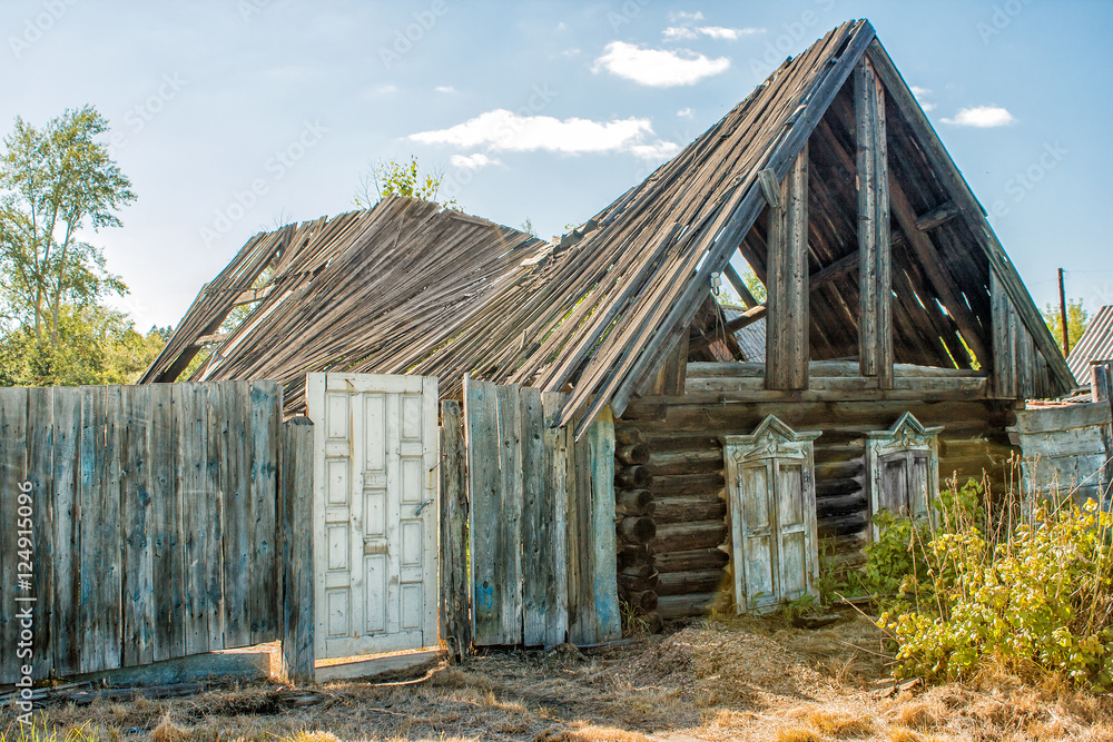 old abandoned wooden house old abandoned wooden house