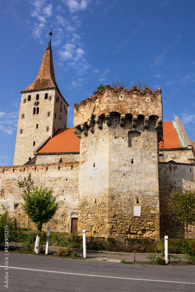 Aiud fortress walls in Transylvania Romania