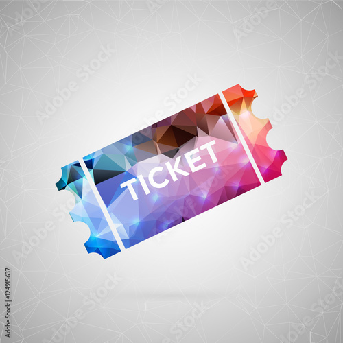 Abstract creative concept vector. For web and mobile content isolated on background, unusual template design, flat silhouette object and social media image, triangle origami