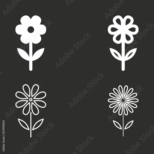 Flower - vector icon.
