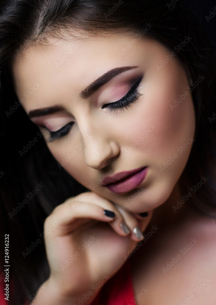 Portrait of a beautiful brunette Portrait of a beautiful brunette