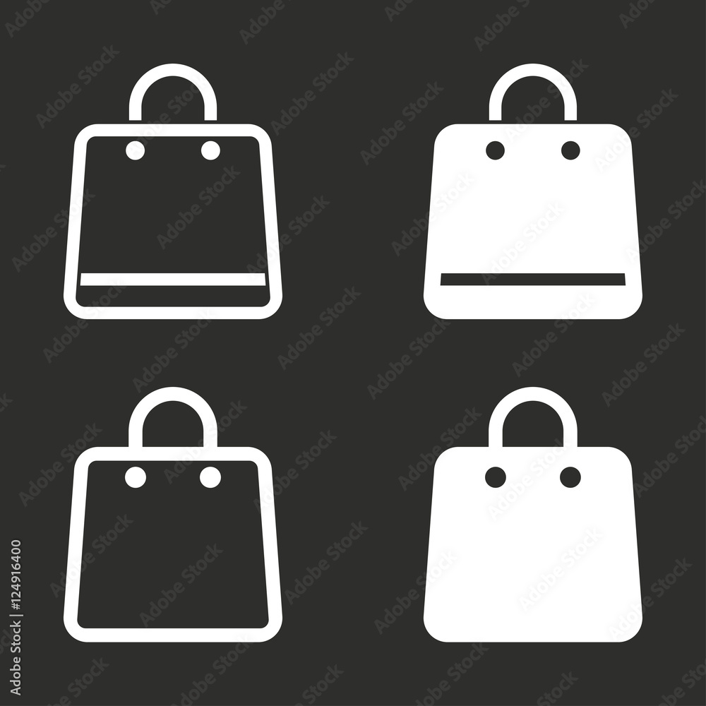 Shopping bag - vector icon. Shopping bag - vector icon.