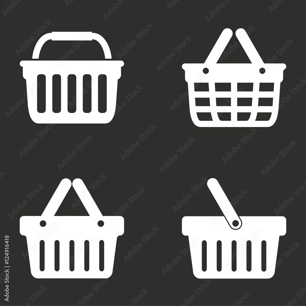 Shopping basket - vector icon. Shopping basket - vector icon.