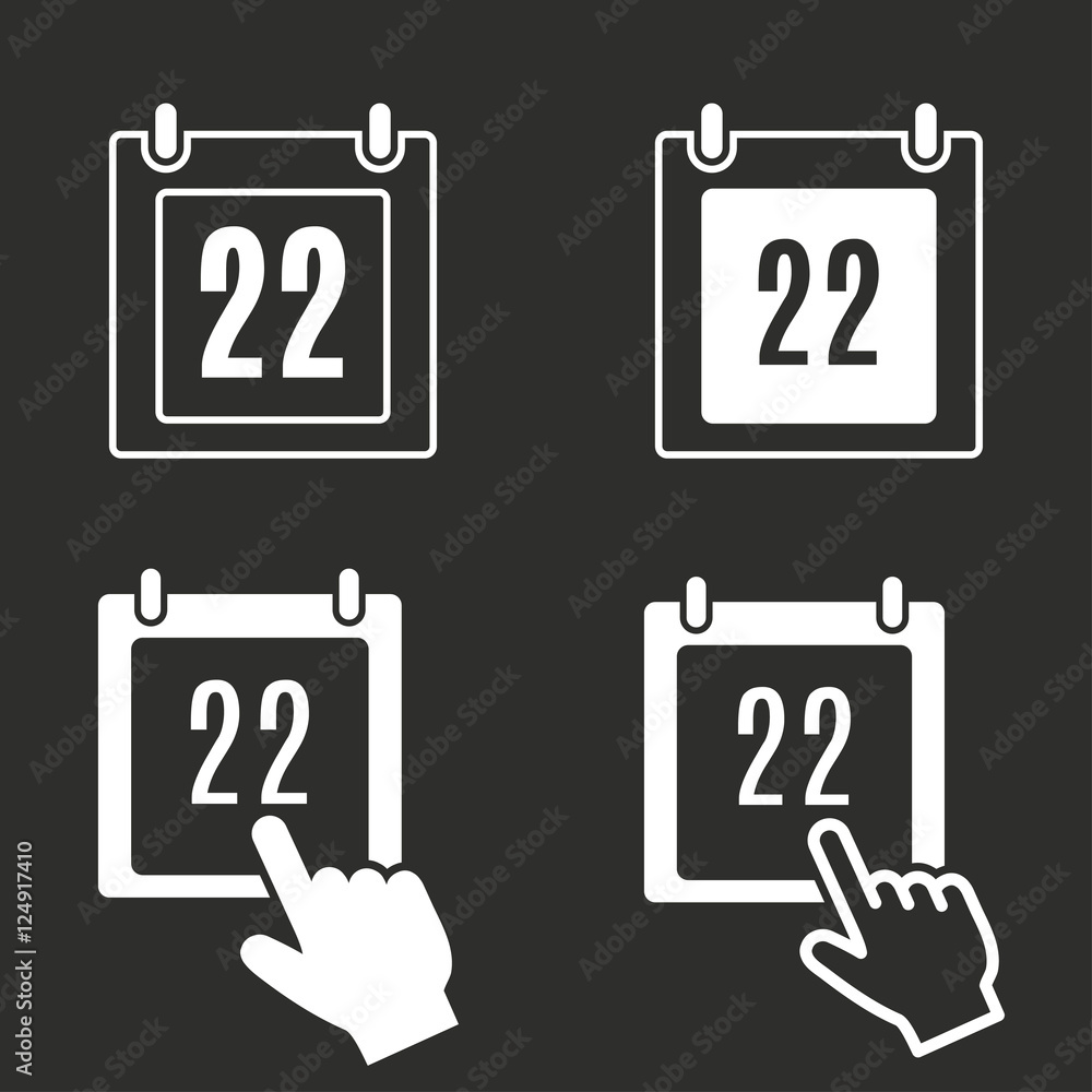 Calendar - vector icon. Calendar - vector icon.
