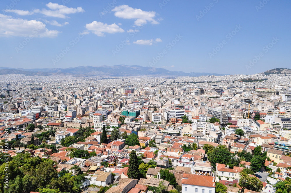 aerial view Athens