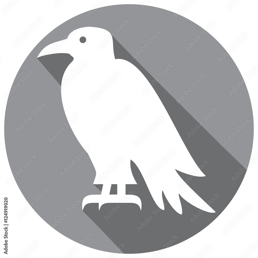 raven flat icon raven flat icon