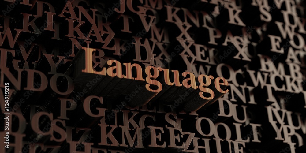Language - Wooden 3D rendered letters/message. Can be used for an online banner ad or a print postcard. Language - Wooden 3D rendered letters/message. Can be used for an online banner ad or a print postcard.