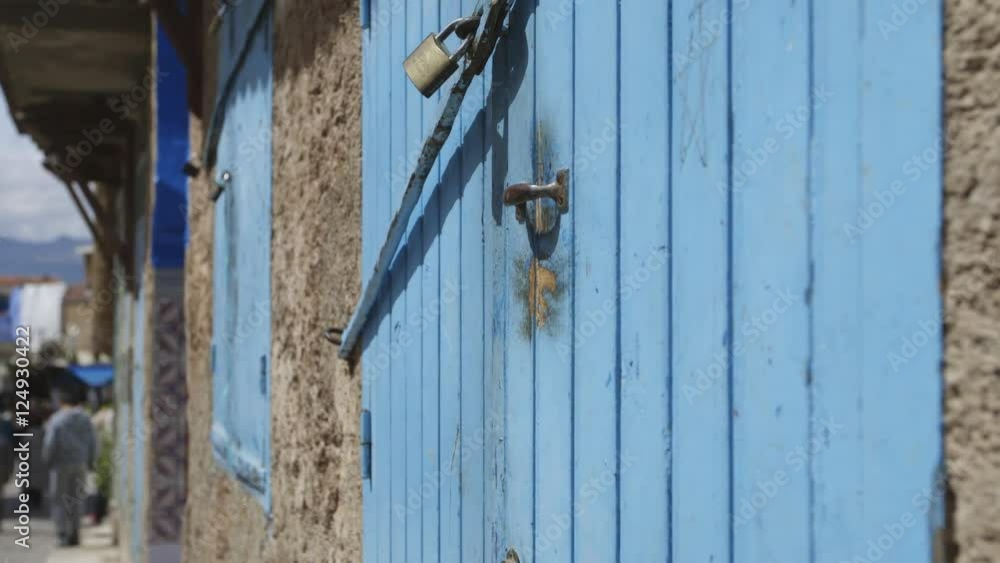 Blue building pan, Chefchaouen, Chaouen, Morocco. Blue building pan, Chefchaouen, Chaouen, Morocco.