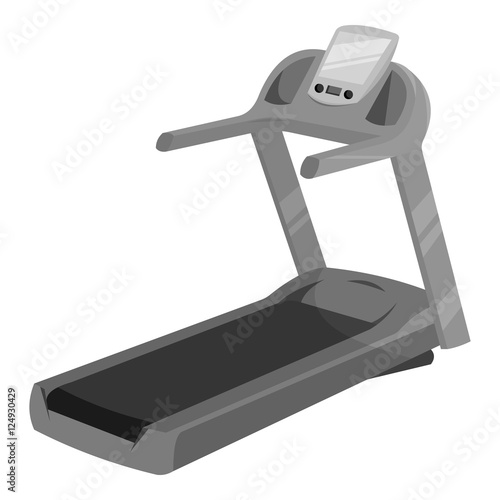 Treadmill icon monochrome. Single sport icon from the big fitness, healthy, workout monochrome.