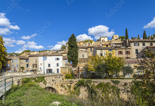 scenic view of village of Jouques in southern France