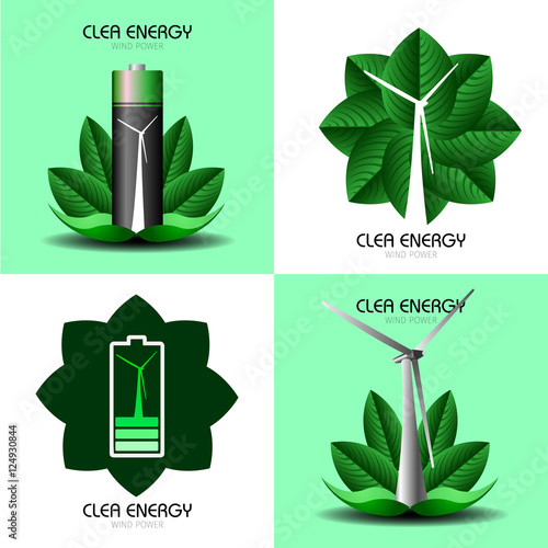Clean energy illustration