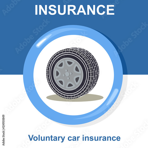 Vector flat insurance icons