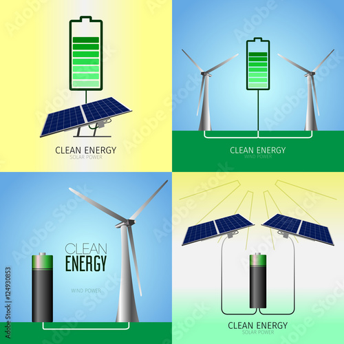 Clean energy illustration