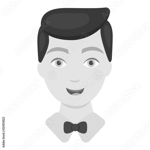 Groom man icon of vector illustration for web and mobile