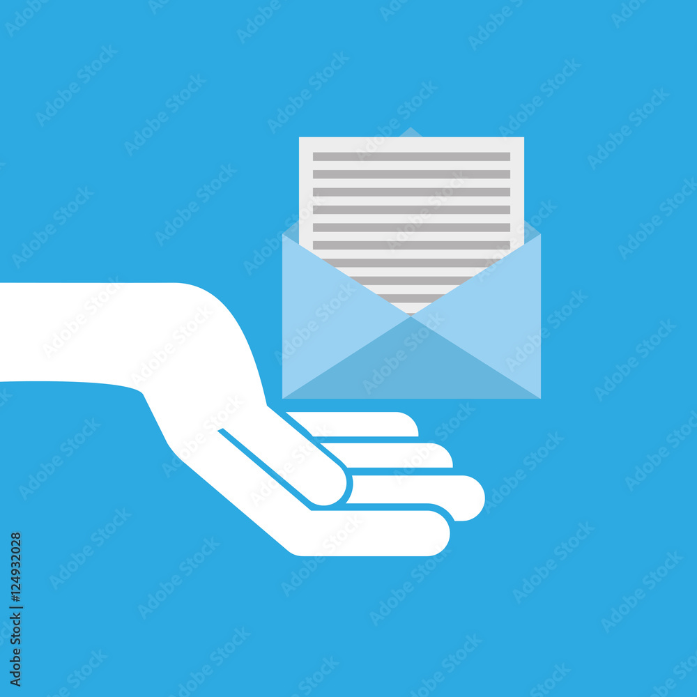 hand hold icon envelope email message design flat isolated vector illustration eps 10 hand hold icon envelope email message design flat isolated vector illustration eps 10