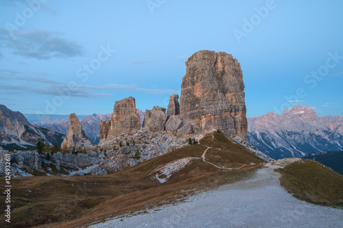 Cinque Torri rock formation Dolomite Alps