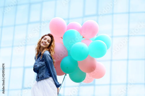 Beautiful young woman with ...