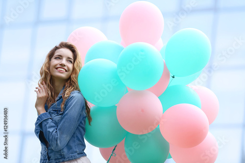 Beautiful young woman with ...