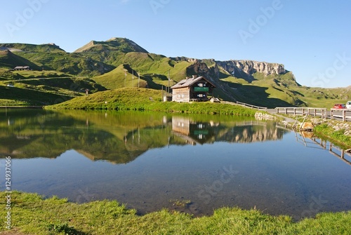 Fuscher Lake  2262 m  in Hohe Tauern national park  Austria.