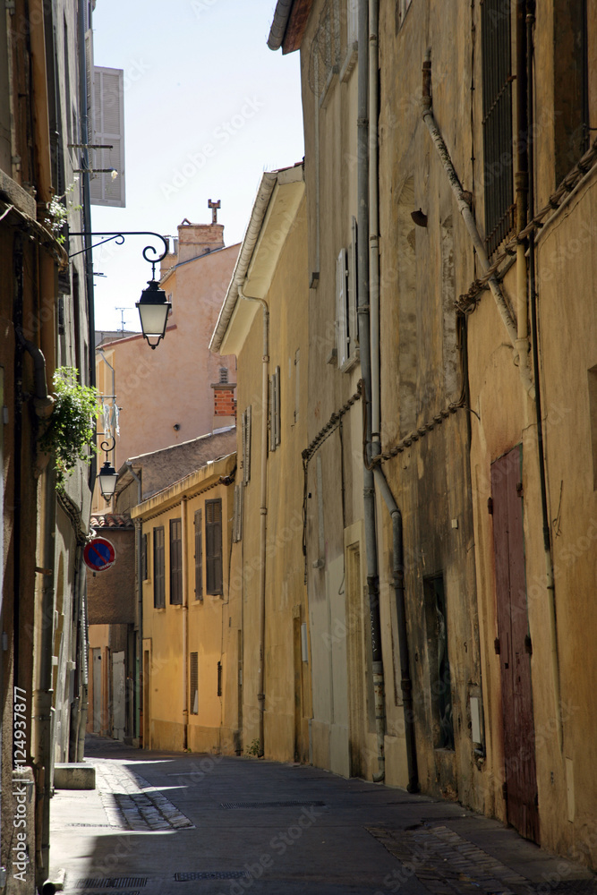 empty narrow street