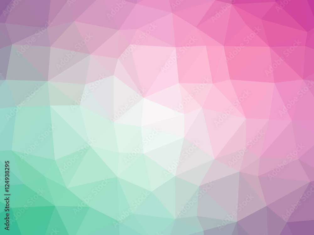 Teal pink purple gradient polygon shaped background