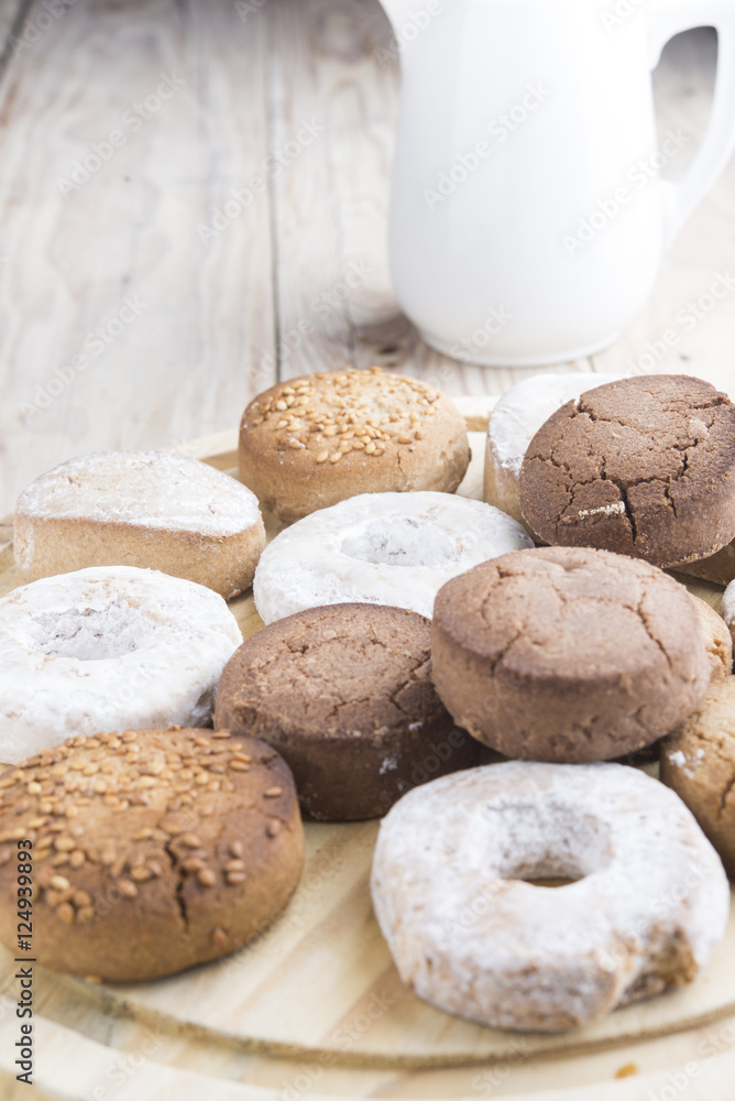 Naklejka premium Polvorones typical spansih