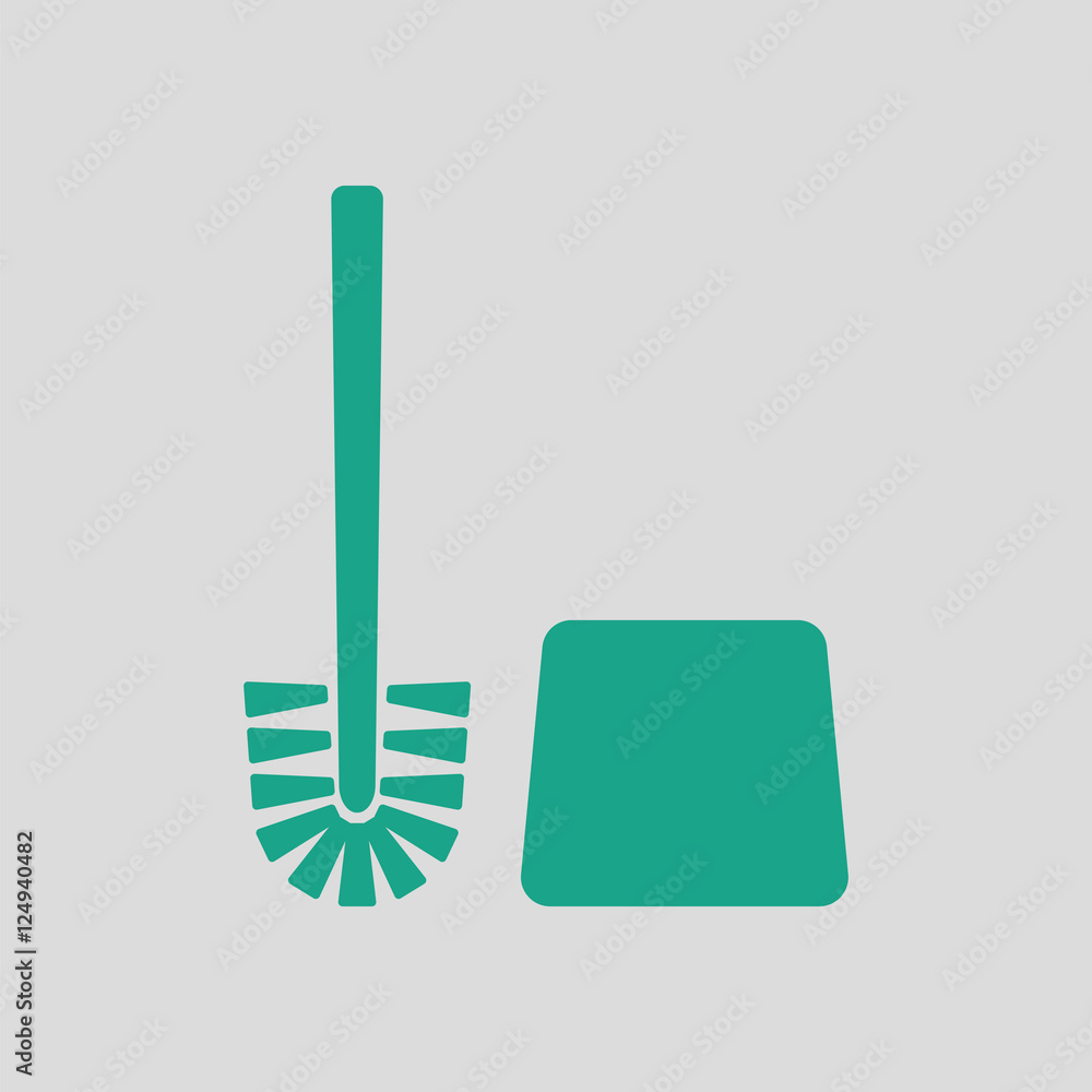Toilet brush icon Toilet brush icon