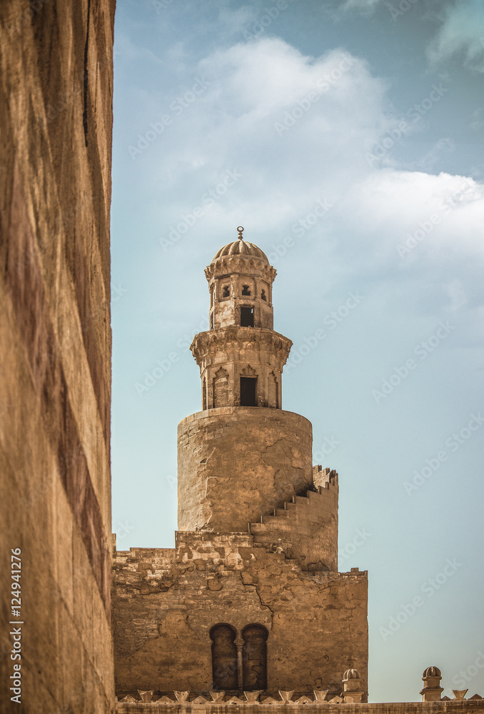 The Minaret of a ubn tulun Mosque from abroad