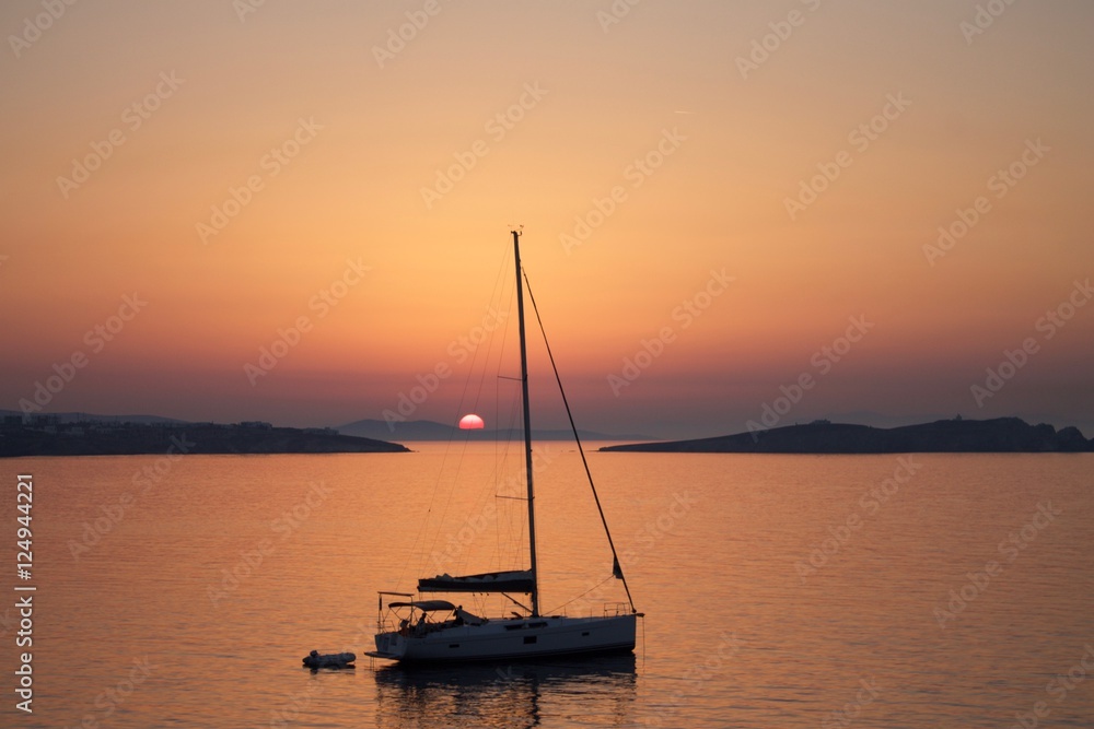 Sunset on the Aegean Sea