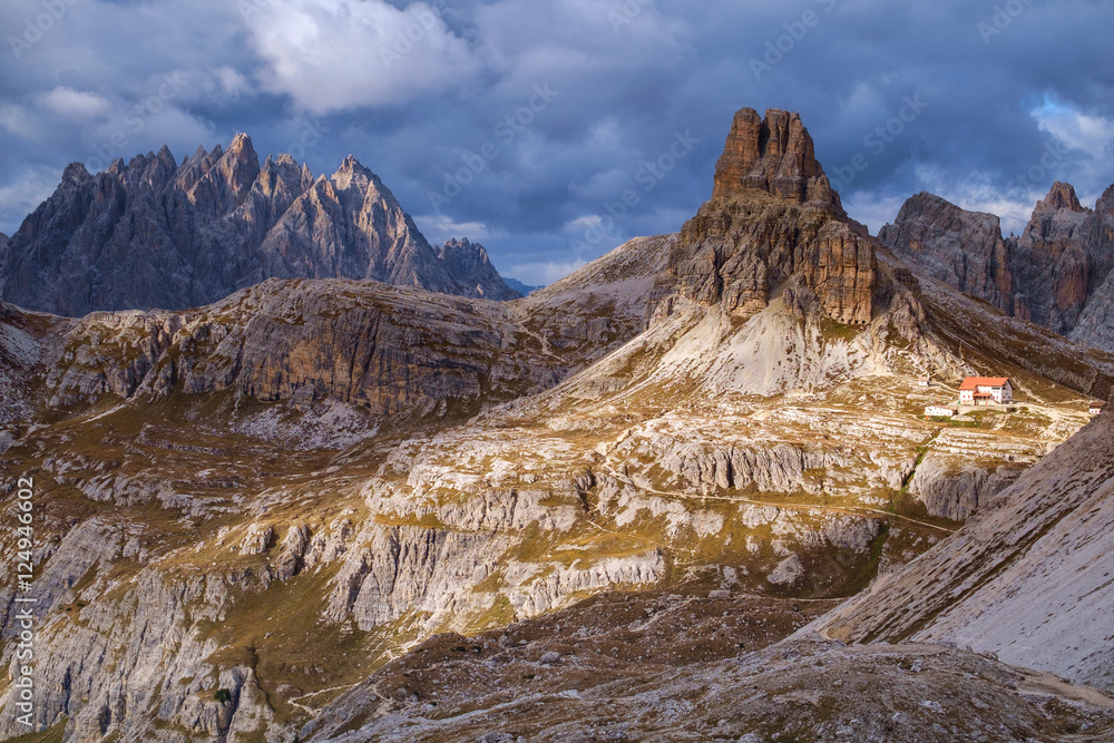 Dolomites mountain panorama,Italy