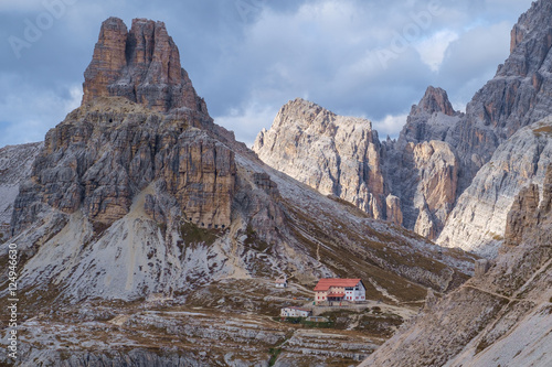 Dolomites mountain panorama,Italy photo