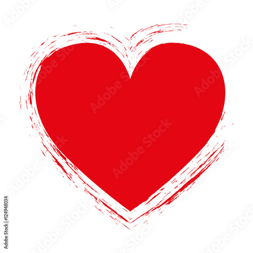 embellished heart cartoon icon image vector illustration design 