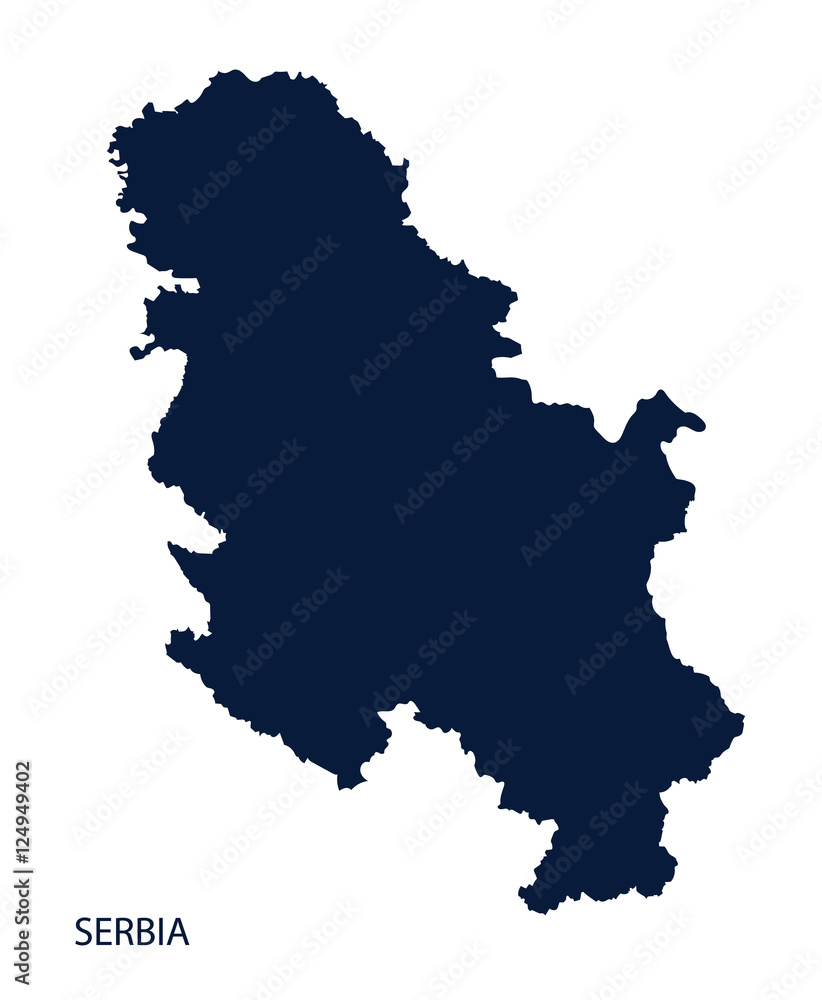 Map of Serbia.