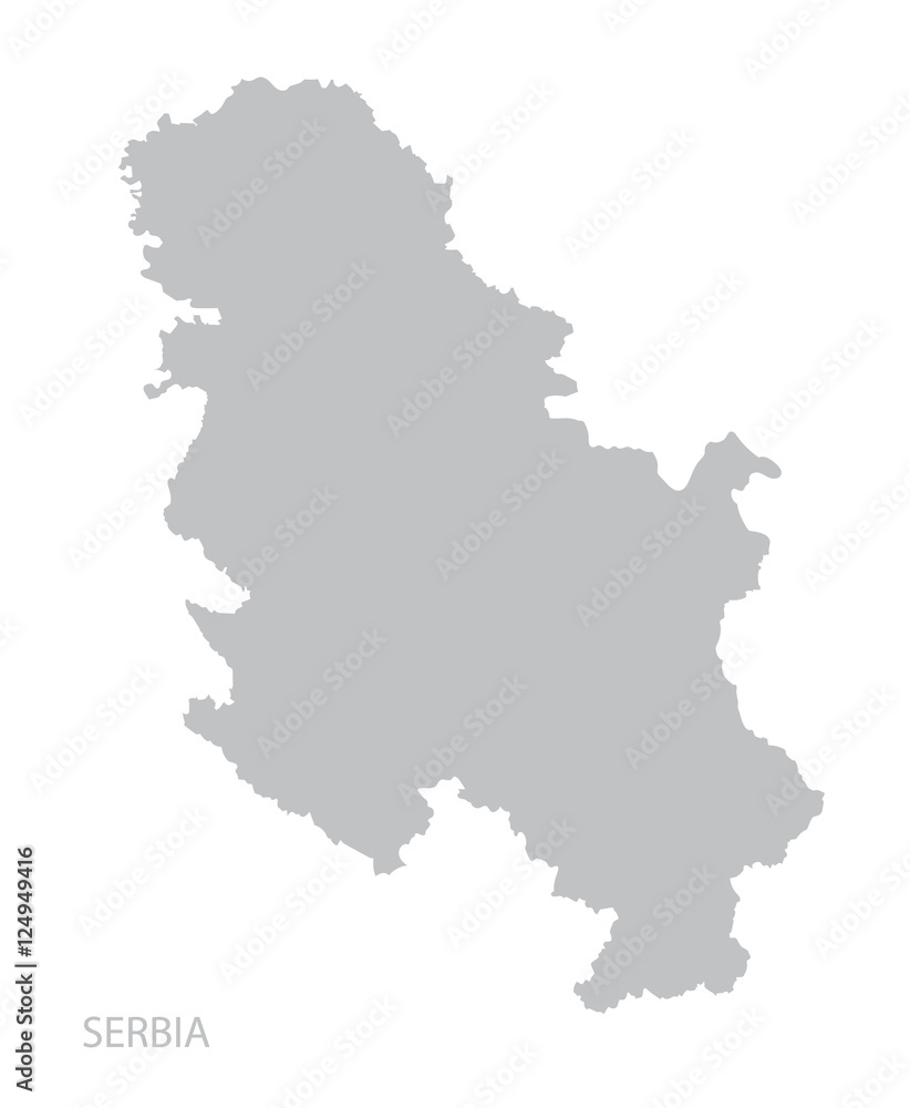 Map of Serbia.