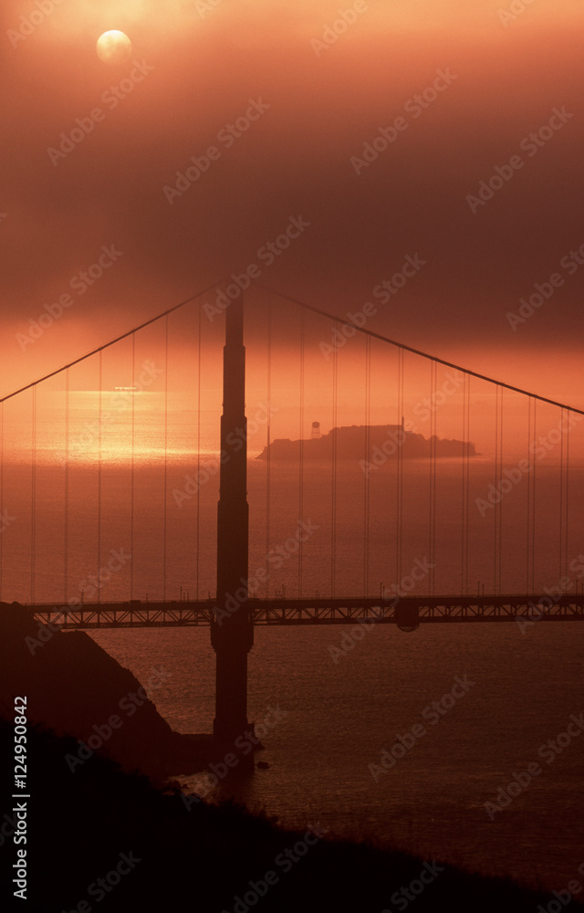 Obraz premium ggb alcatraz