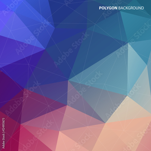 Vector polygon abstract background