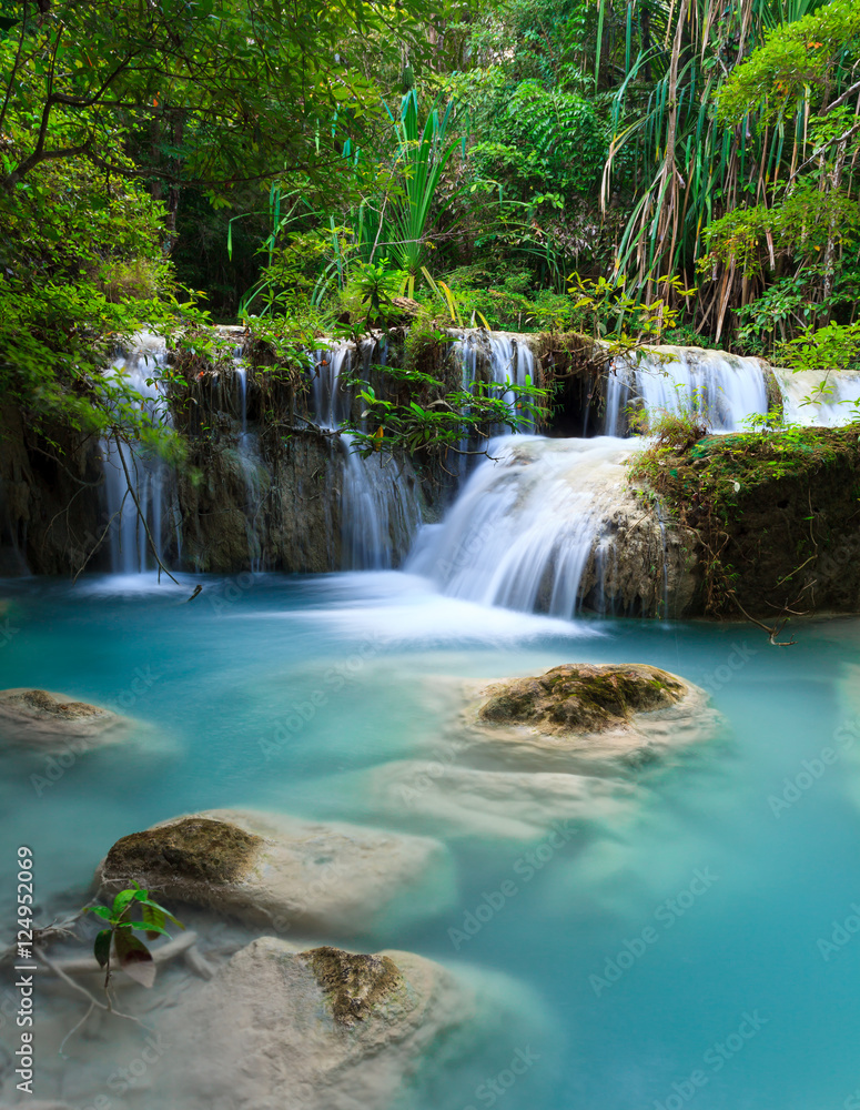 Erawan waterfall National Park Kanjanaburi Thailand Erawan waterfall National Park Kanjanaburi Thailand