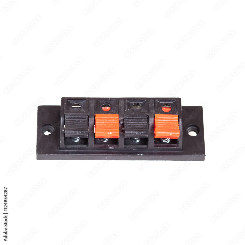 Obraz premium Old and dirty electric plug and socket 