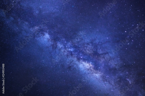 Milky way galaxy with stars and space dust in the universe. High resolution.