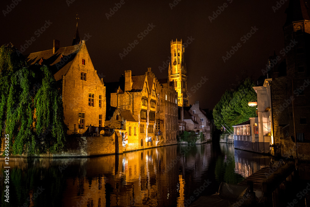 Fairytale Bruges on a Dark Night