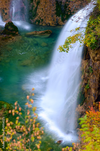 Autum colors and waterfalls of Plitvice National Park