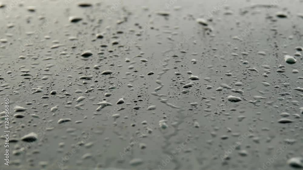 Raindrops on glass From inside the car Raindrops on glass From inside the car